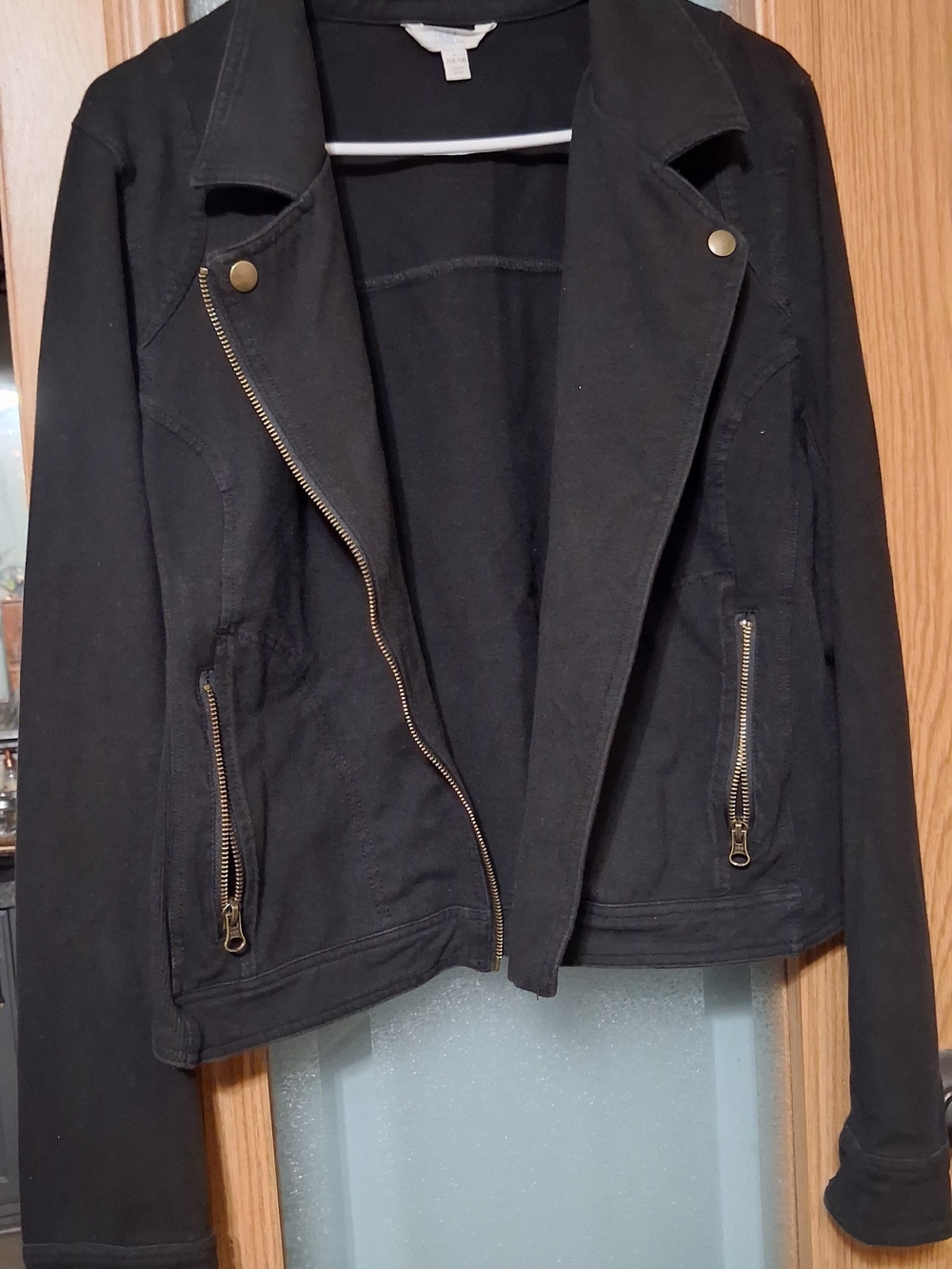 Women’s Black Pull-On Moto Jacket